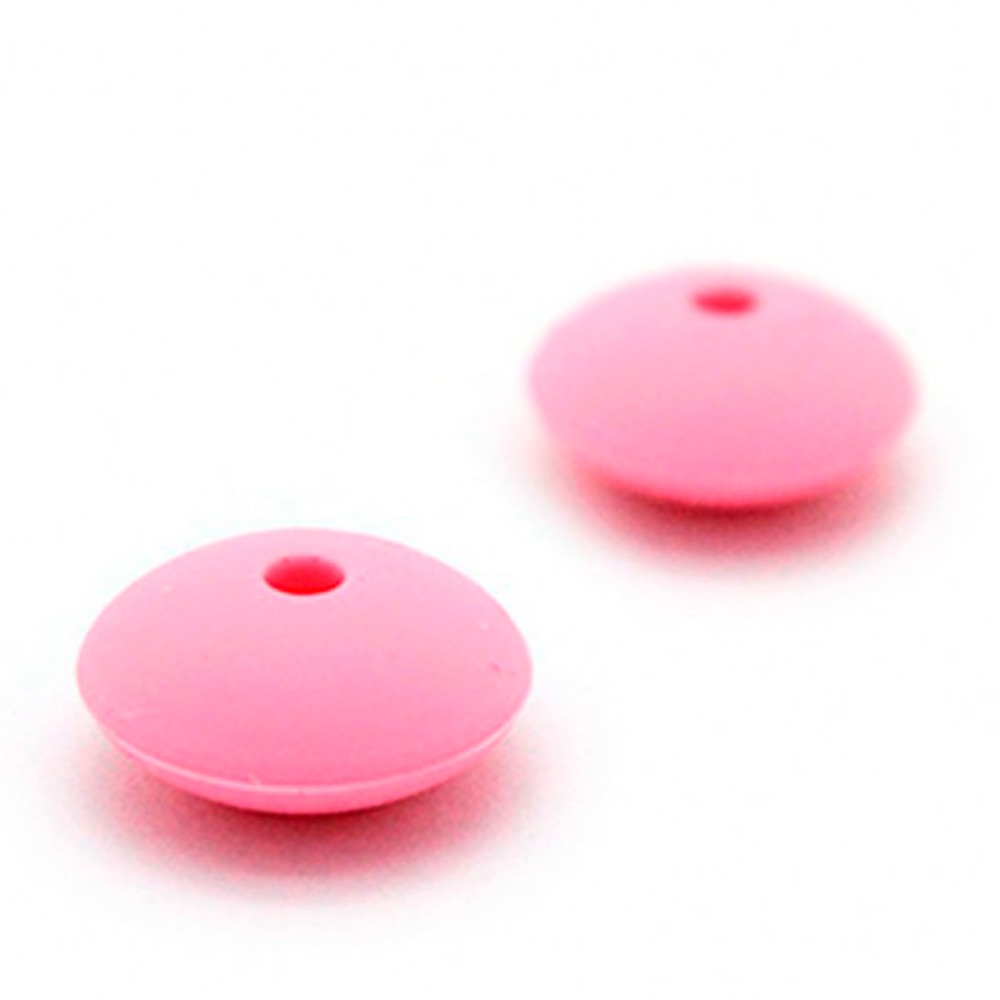 Rosa Silikonperlen beißring für beißringe