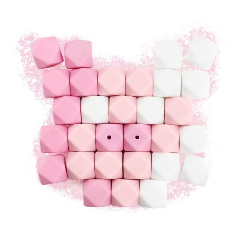 Lote 30 Cuboctaedros de Silicona 17mm 