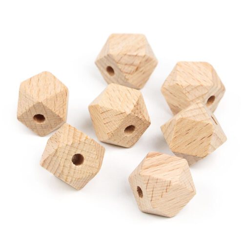 16pcs Cuboctaedros de Madera Haya Ø18mm
