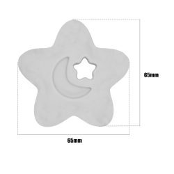 Star shape silicone teether