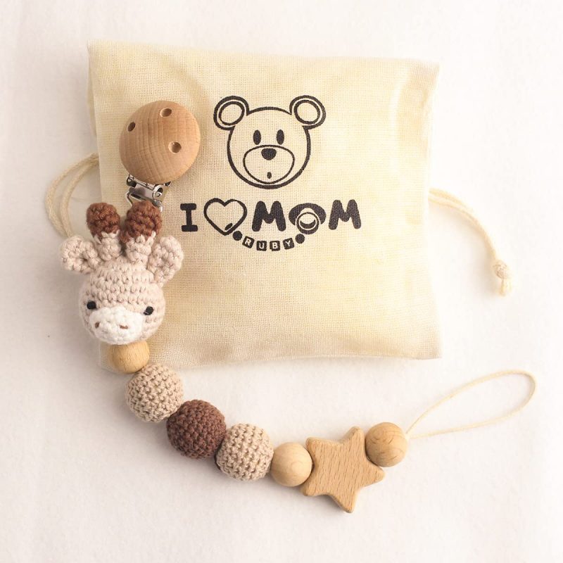 Jirafa cabeza a crochet para bebé