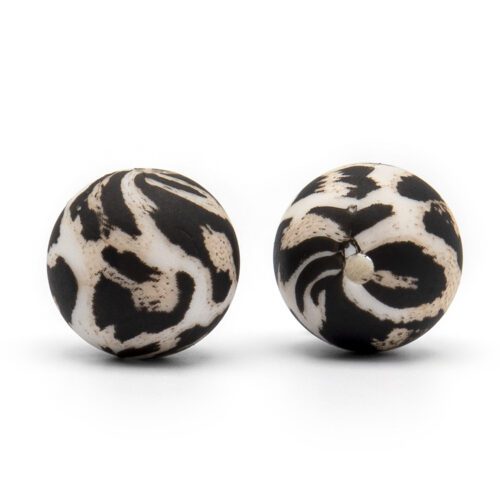 Perlen silikon schnullerhalter leopard für DIY