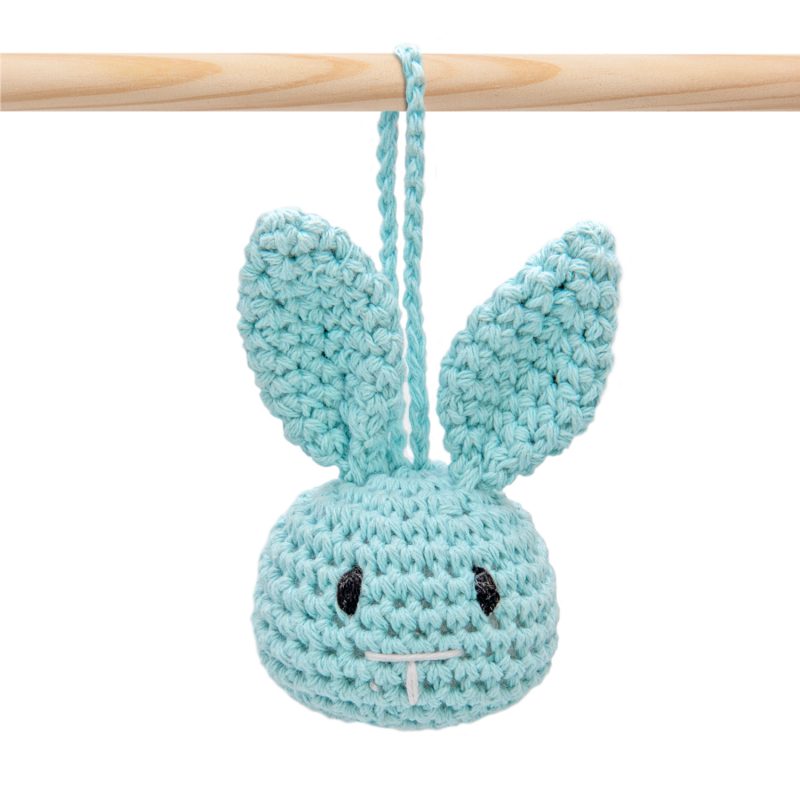 Sonajero de conejo crochet para bebé