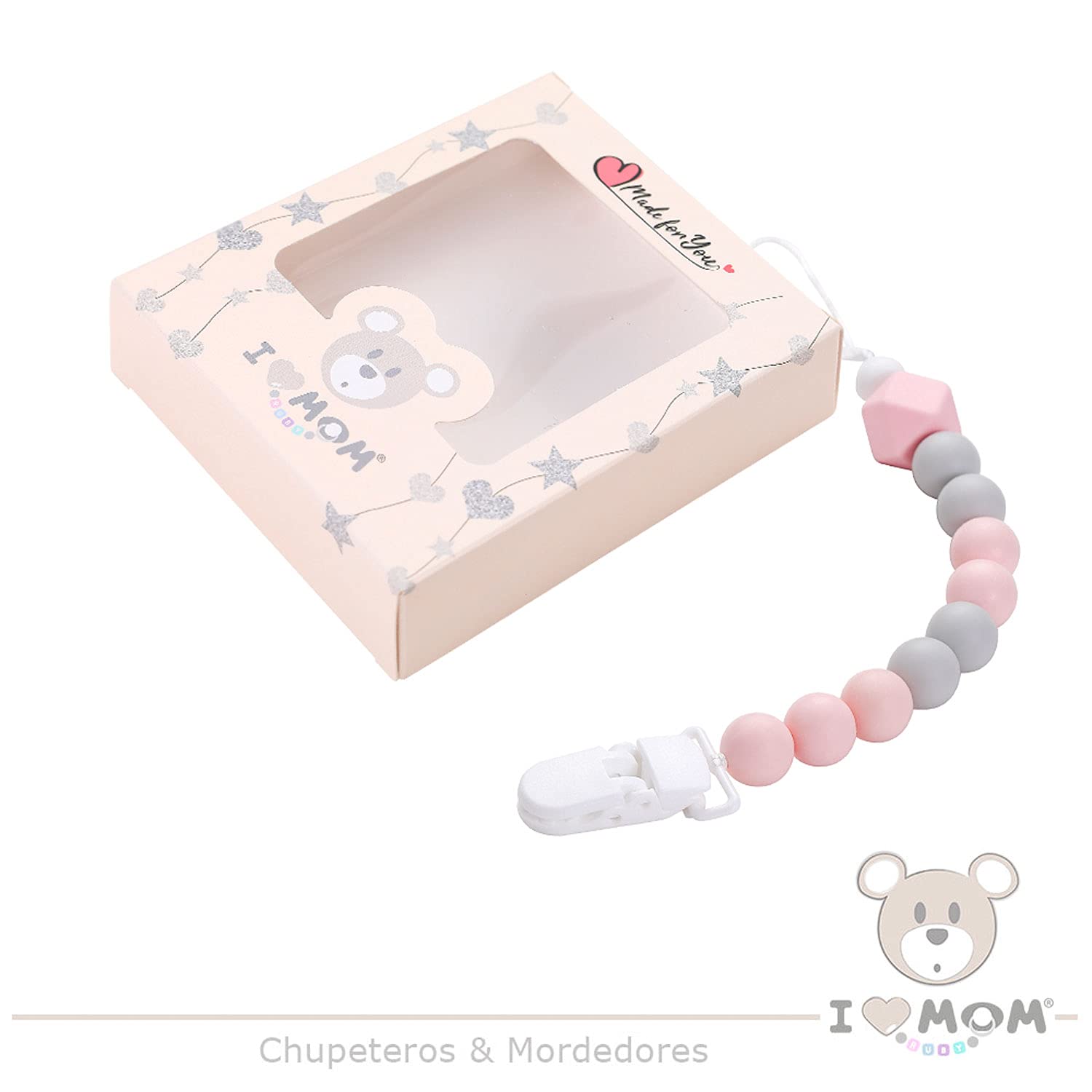 Catenella Portaciuccio In Silicone - Confezione Da 2, Morbida E Sicura Per Neonati - Foto 10